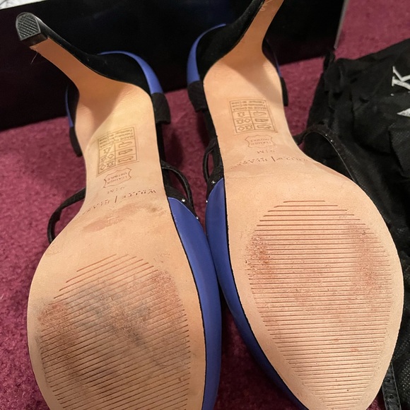 White House Black Market Platform heels in two tone size 9.5 only worn once - Picture 4 of 4